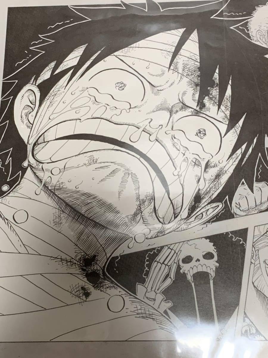 Amazon.co.jp: 複製原画 複製原稿 ONE PIECE ワンピース 仲間がいるよ