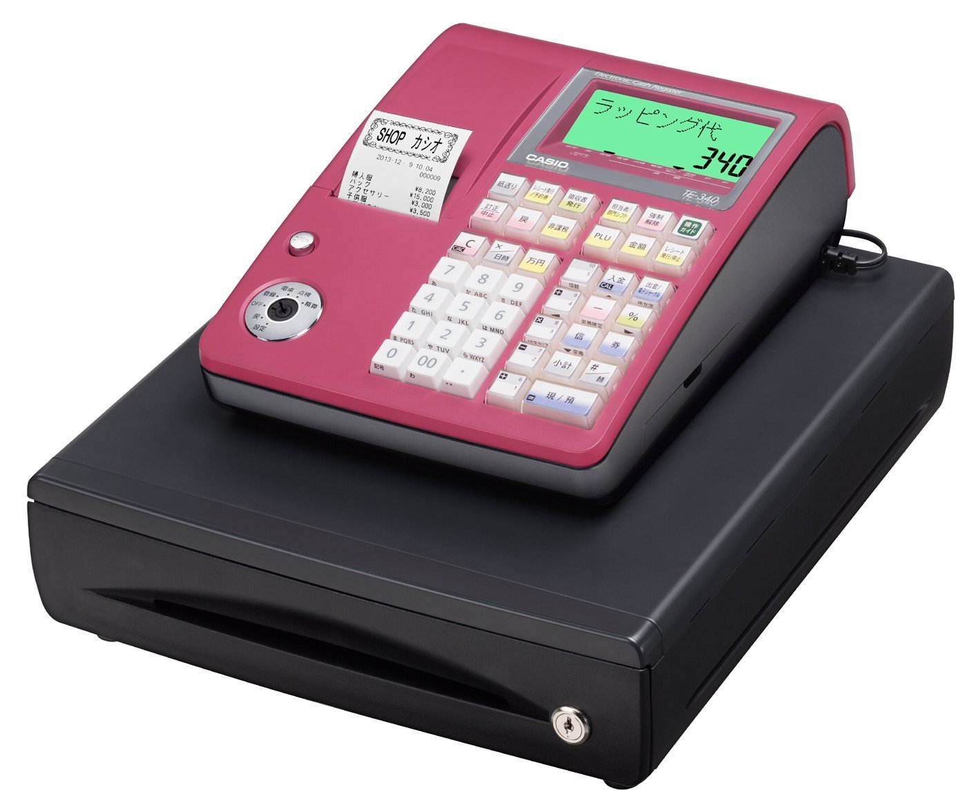 分離ケーブル付1207設定無料1202カシオTE-340ンボイスレジスター