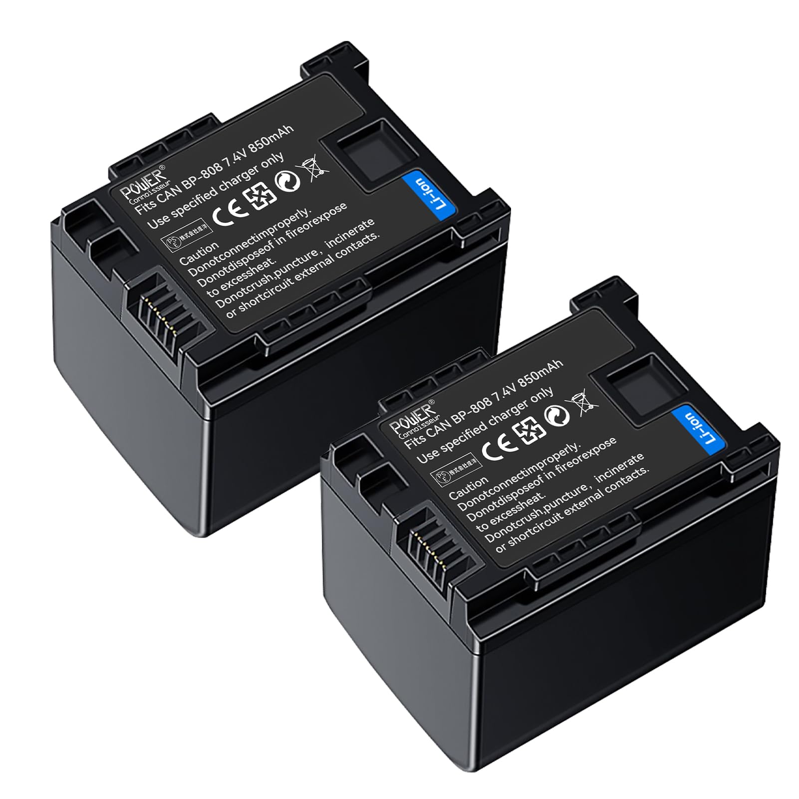 Amazon | 「Power-connoisseur」Canon 交換バッテリー iVIS HF G20 7.4