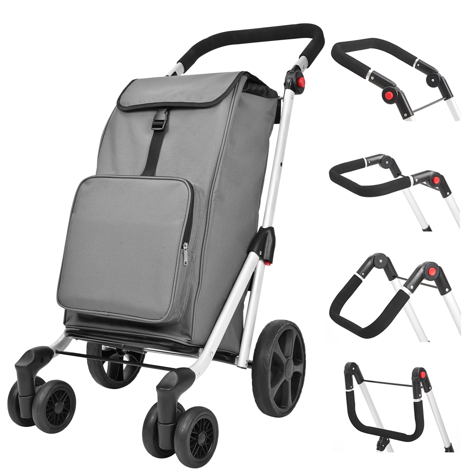 Amazon｜ショッピングキャリー 6輪 ショッピングカート 保温保冷