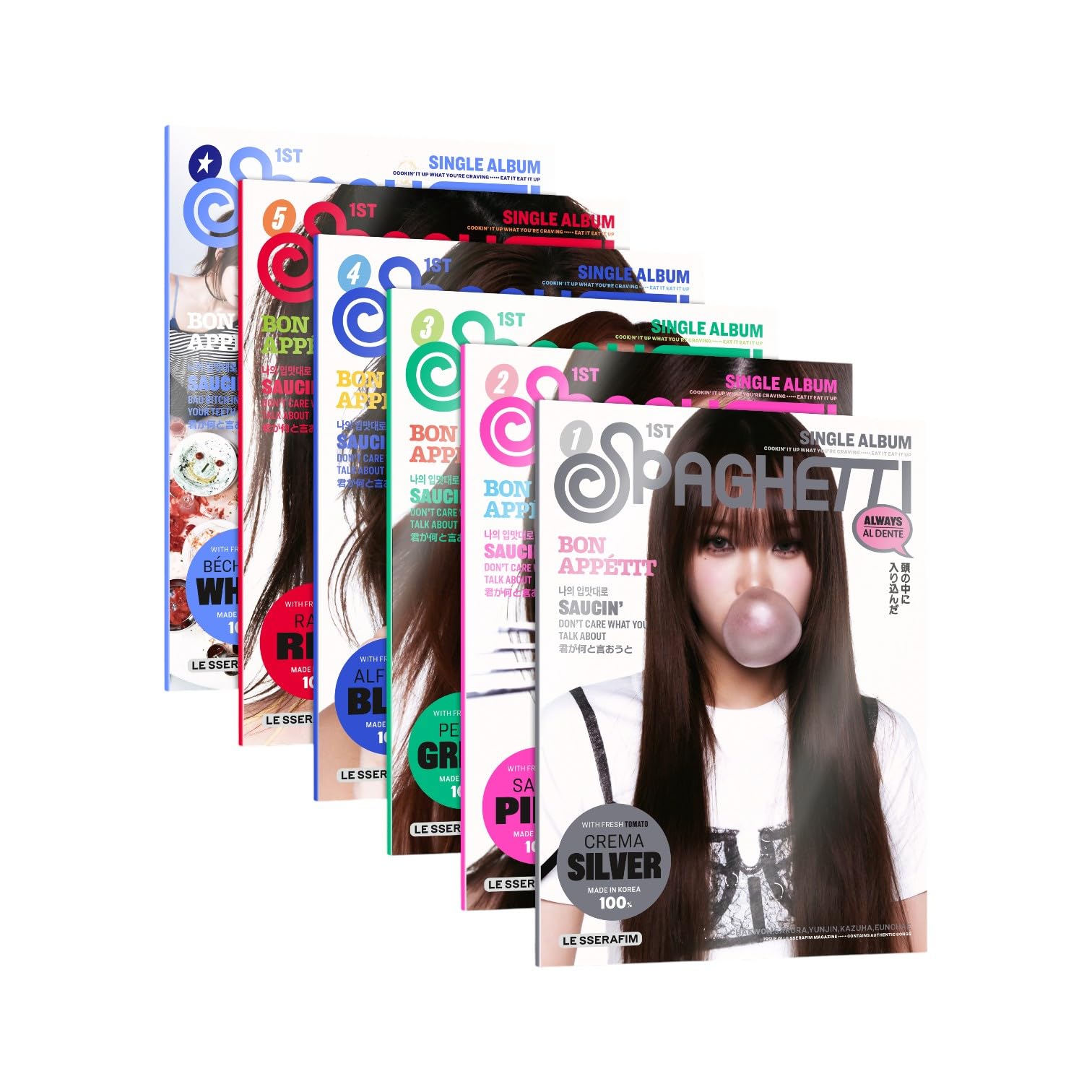 Amazon.com: LE SSERAFIM 1st Single Album 'SPAGHETTI' COMPACT