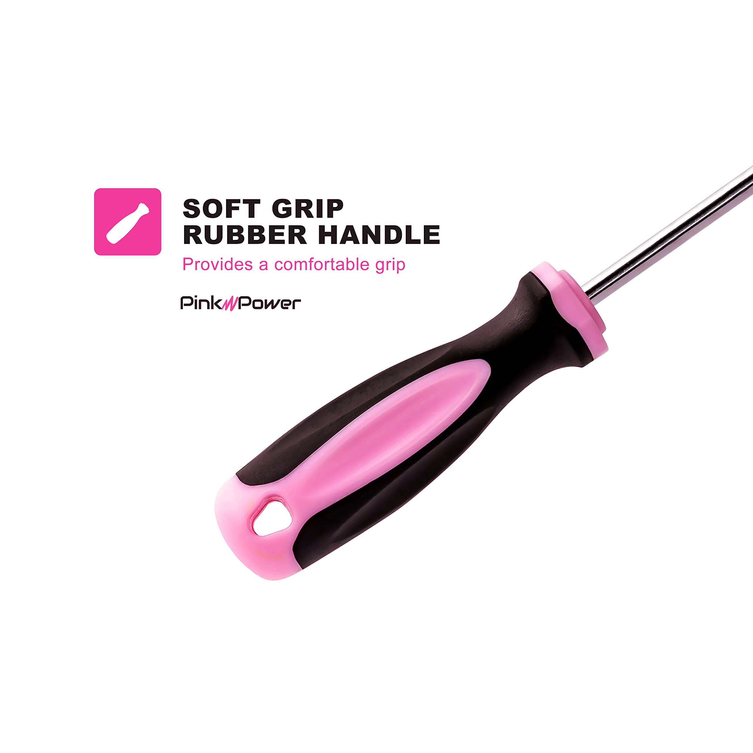 Amazon.co.jp: ピンク パワー 磁気ドライバーセット - 6ピース プラス