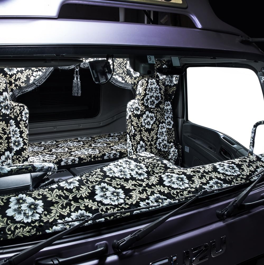 Amazon | 桜 さくら ダッシュマット ビニール無 レッド 三菱ふそう 17