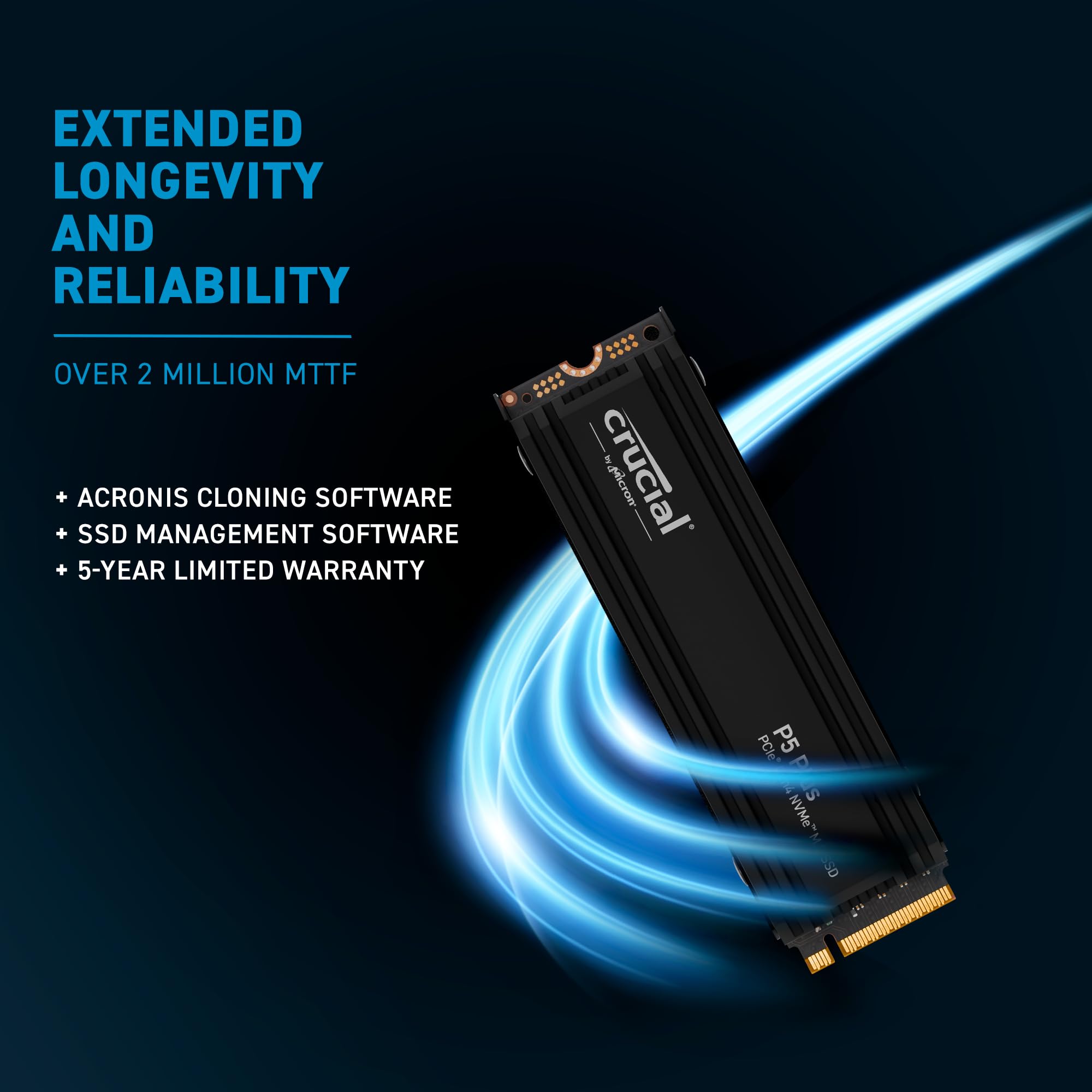 Amazon | Crucial P5 Plus 1TB Gen4 NVMe M.2 SSD 内蔵ゲーミングSSD