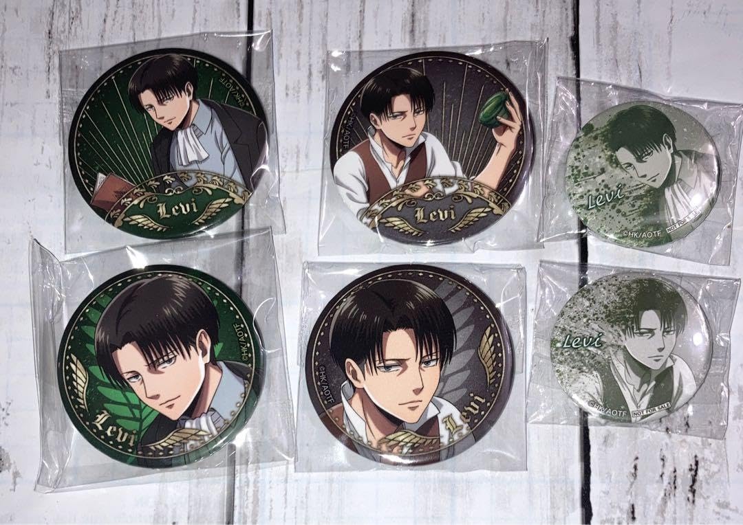 進撃の巨人 WIT STUDIO 購入特典 ハート型缶バッジ リヴァイ コンプ