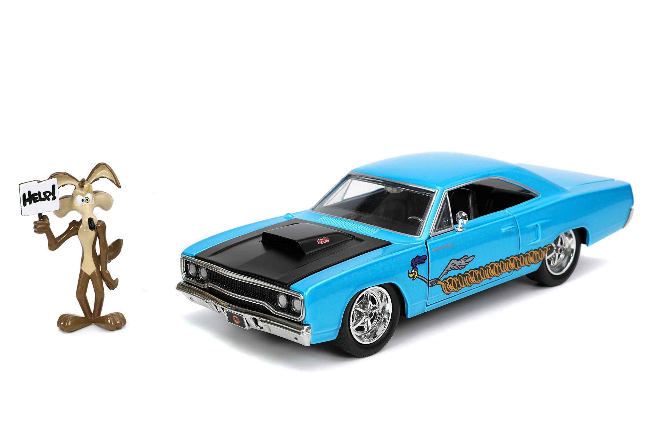 Amazon.com: Jada Looney Tunes 1:24 1970 Plymouth Roadrunner Die