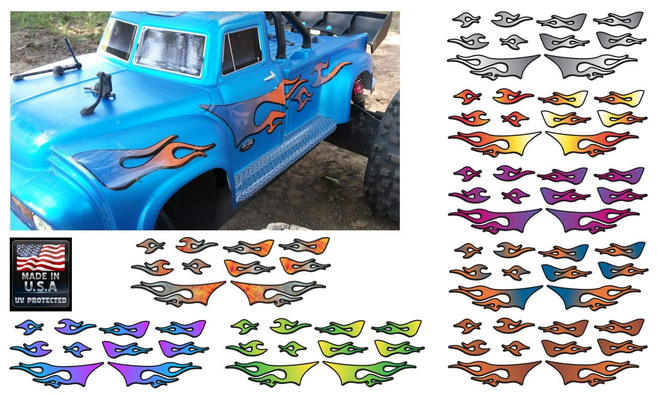 Amazon.co.jp: RCカー トラック - 部族の炎 - 10枚 ボディデカール