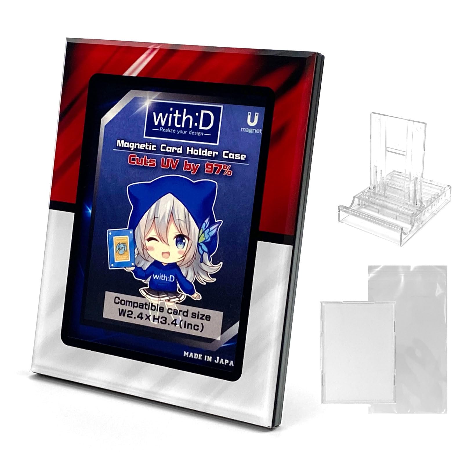 Amazon.com: Amazdone with:D Magnetic Card Display Case 35PT, UV