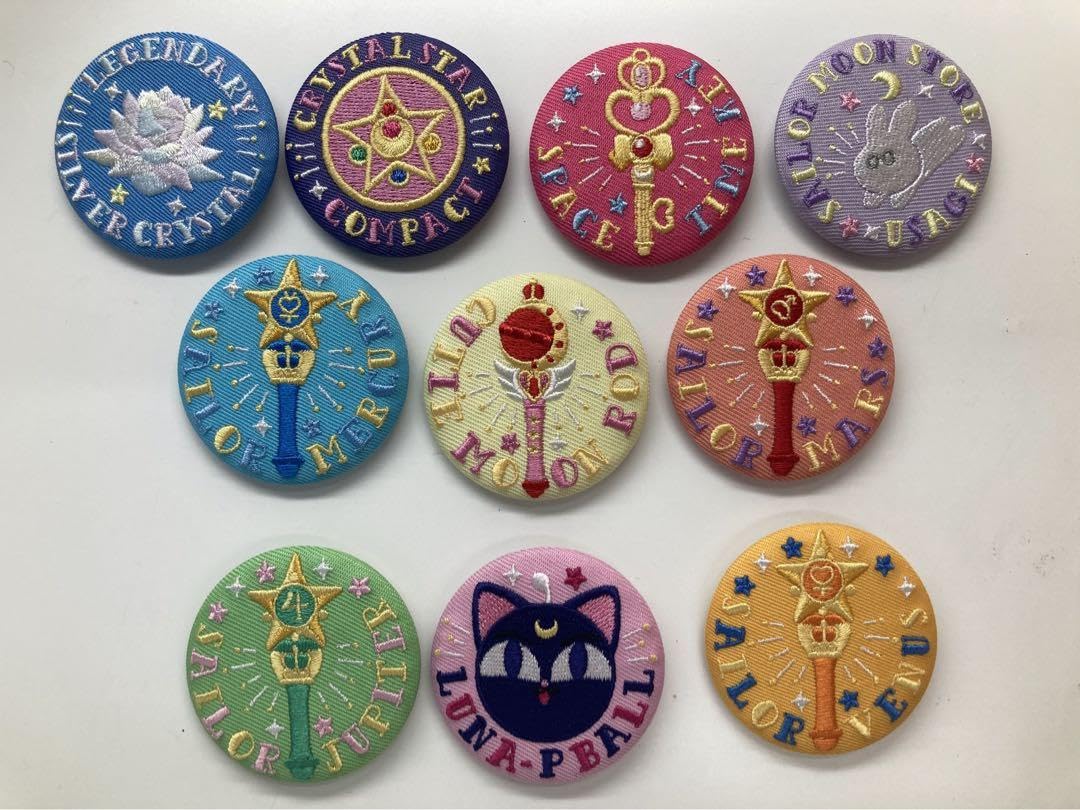 Amazon.co.jp: セーラームーンストアオリジナル刺繍缶バッジvol2 フル