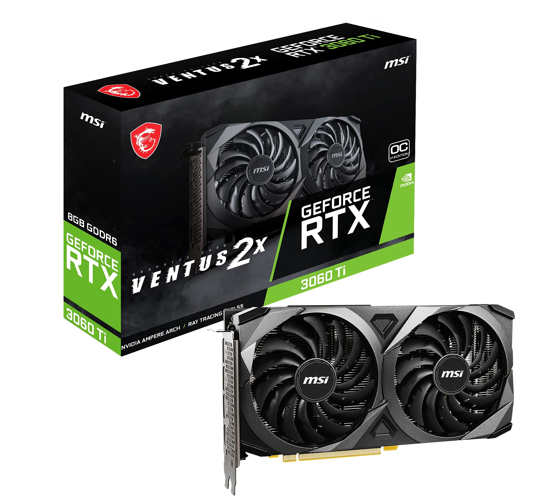 Amazon.co.jp: MSI GeForce RTX 3060 Ti VENTUS 2X 8G OCV1 LHR