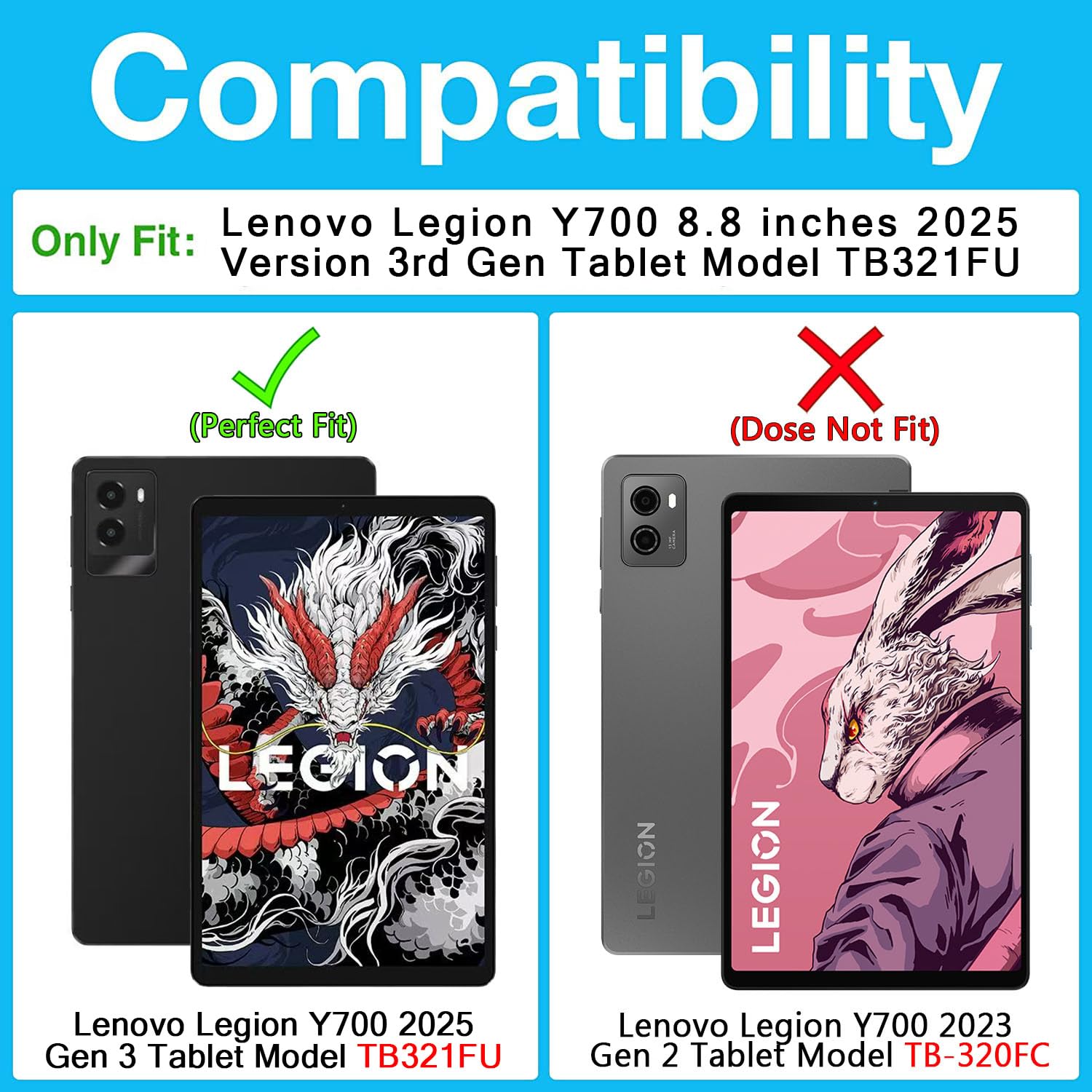 Amazon.com: Bkinew Clear Case for 2025 Lenovo Legion Y700 8.8