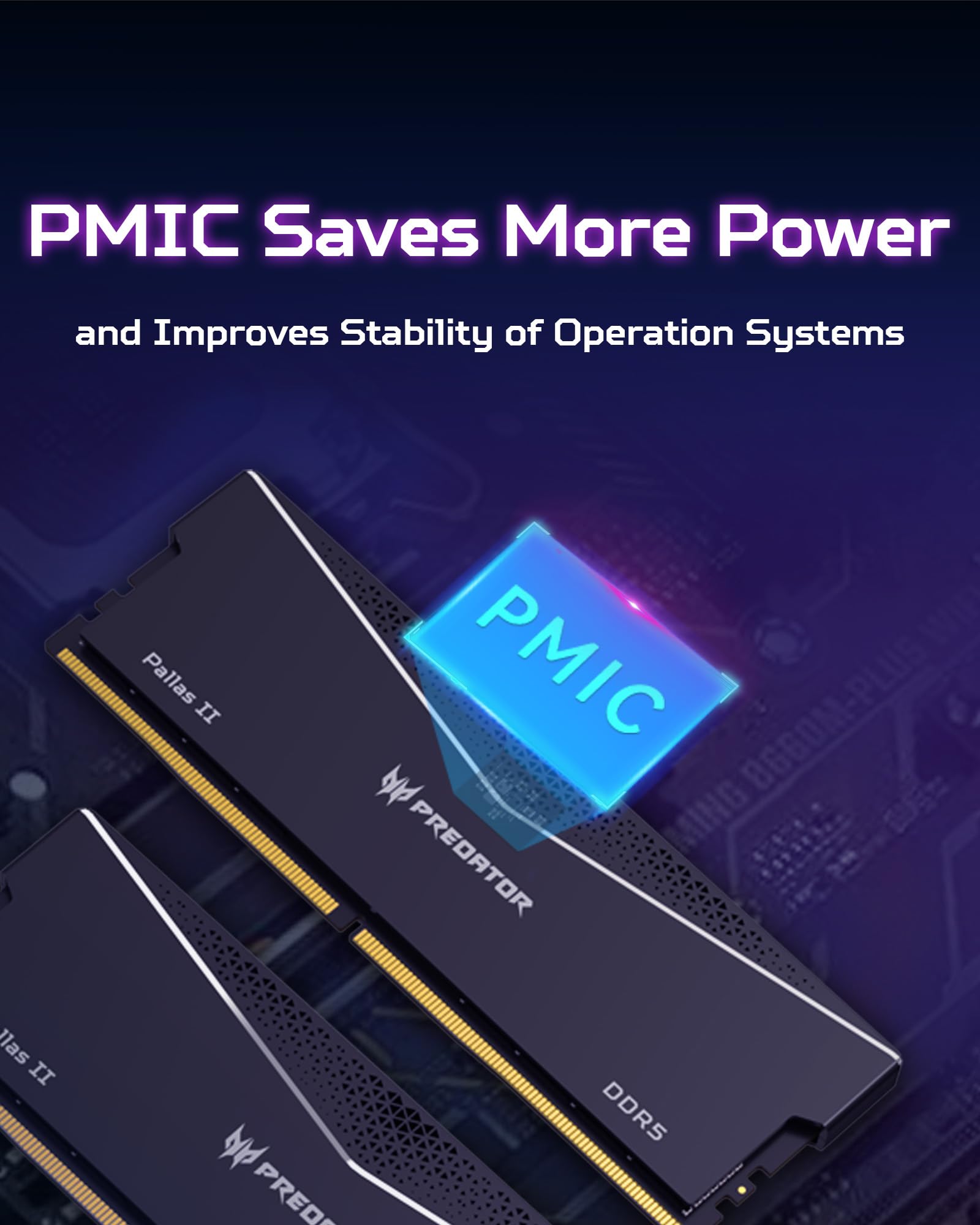 Acer Predator Pallas II DDR5 RAM 32GB (16GBx2) 6000MHz CL30 PC5