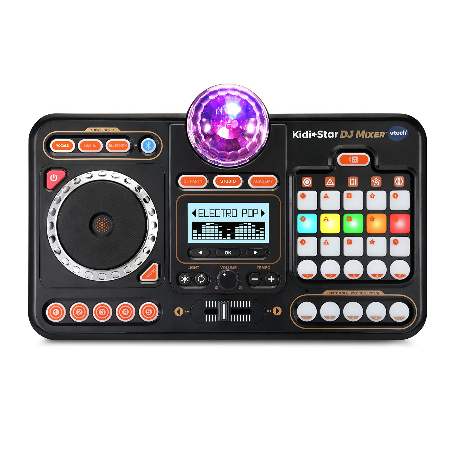 Amazon.co.jp: VTech KidiStar DJミキサー ブラック : 楽器・音響機器