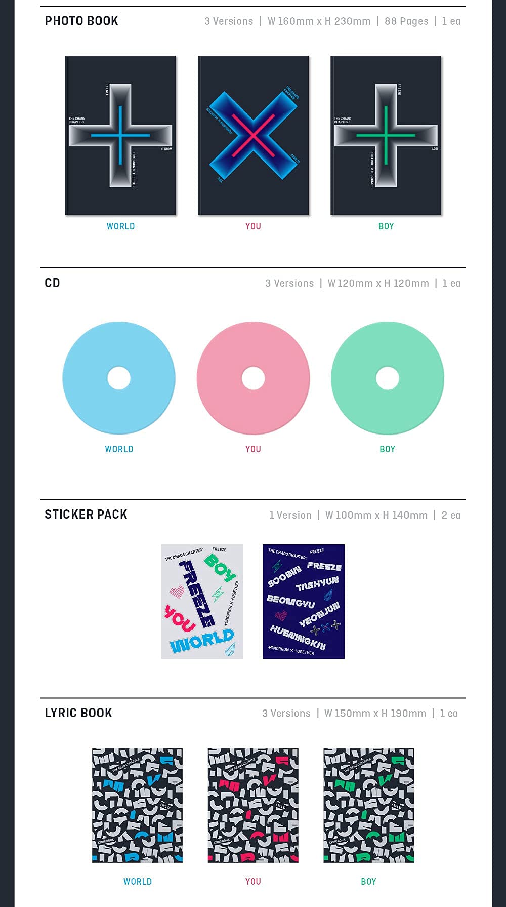 Amazon.co.jp: TXT The Chaos Chapter:フリーズ4thミニアルバムボーイ