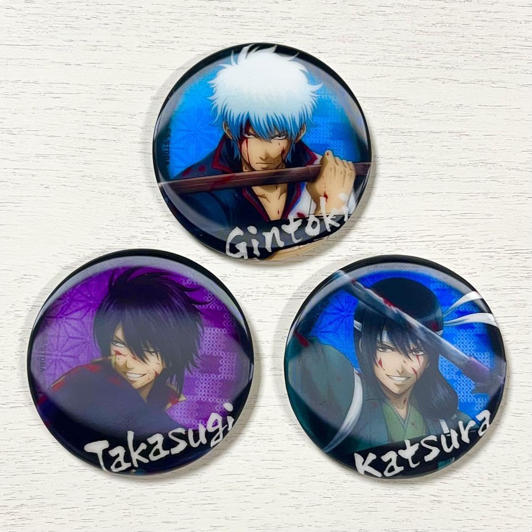 銀魂 桂小太郎 浅草 花やしき 缶バッジ 30個 まだバカ騒ぎは終わらない