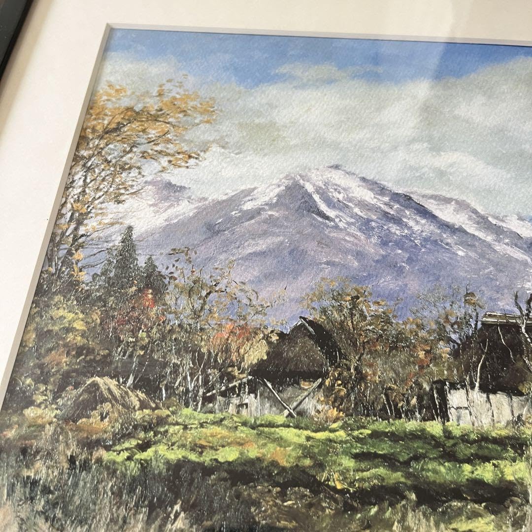 Amazon｜向井潤吉 妙高高原 複製画 世田谷美術館 共同印刷 額装 限定