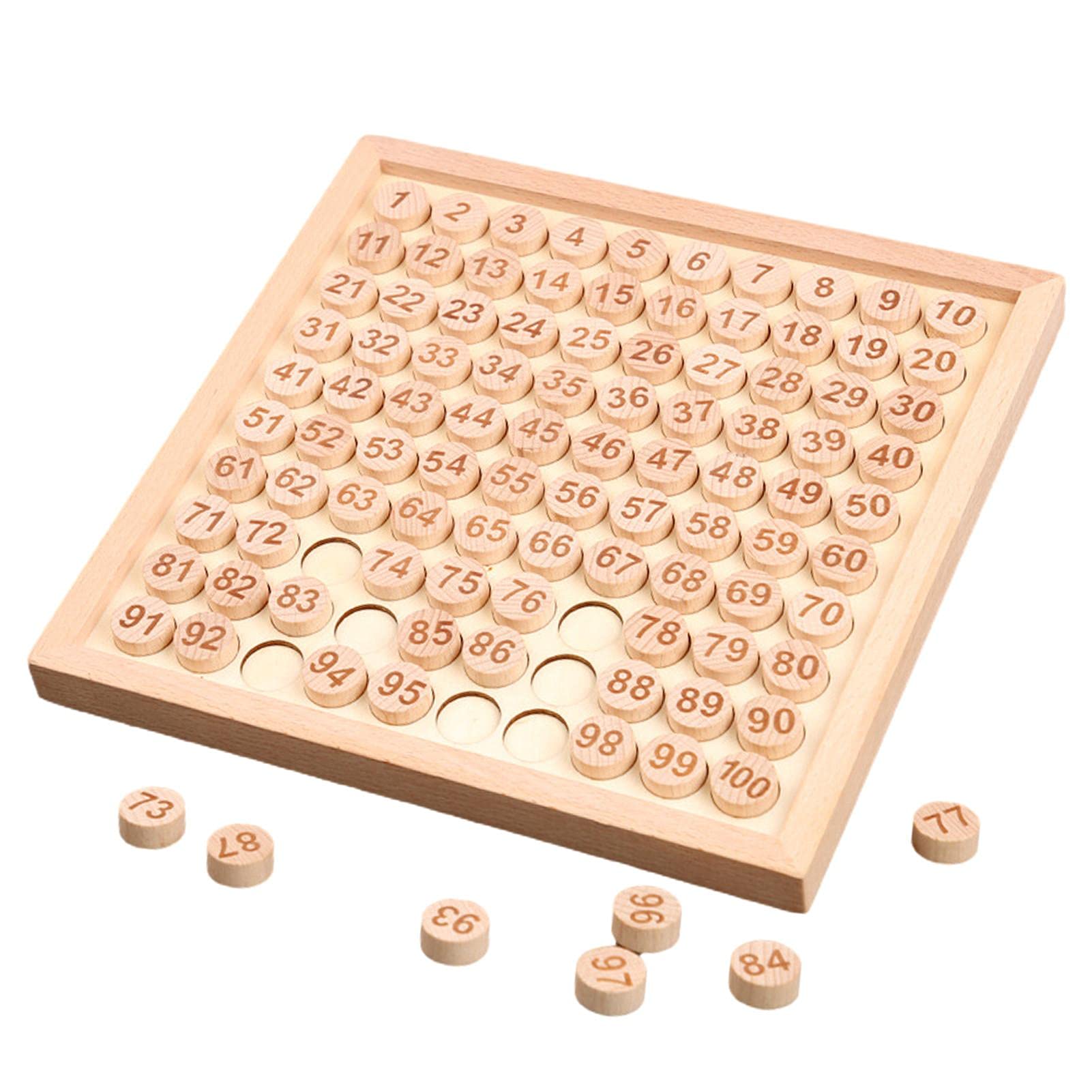 Amazon.co.jp: SANGKA モンテッソーリ 教具 100並べセット 数字