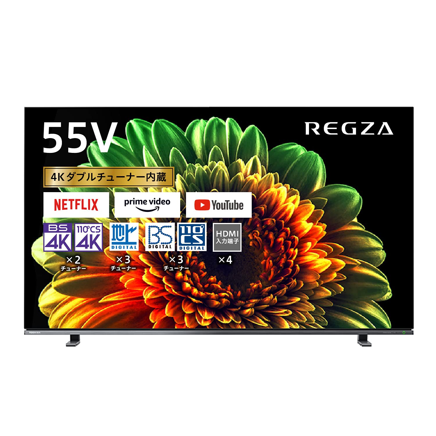 Amazon.co.jp: レグザ 55V型 4K 有機ELテレビ 55X8400 4Kチューナー