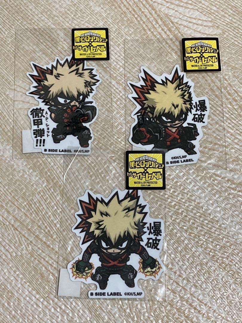 Amazon.co.jp: B-SIDE LABEL ヒロアカ 爆豪勝己 ステッカー : 文房具