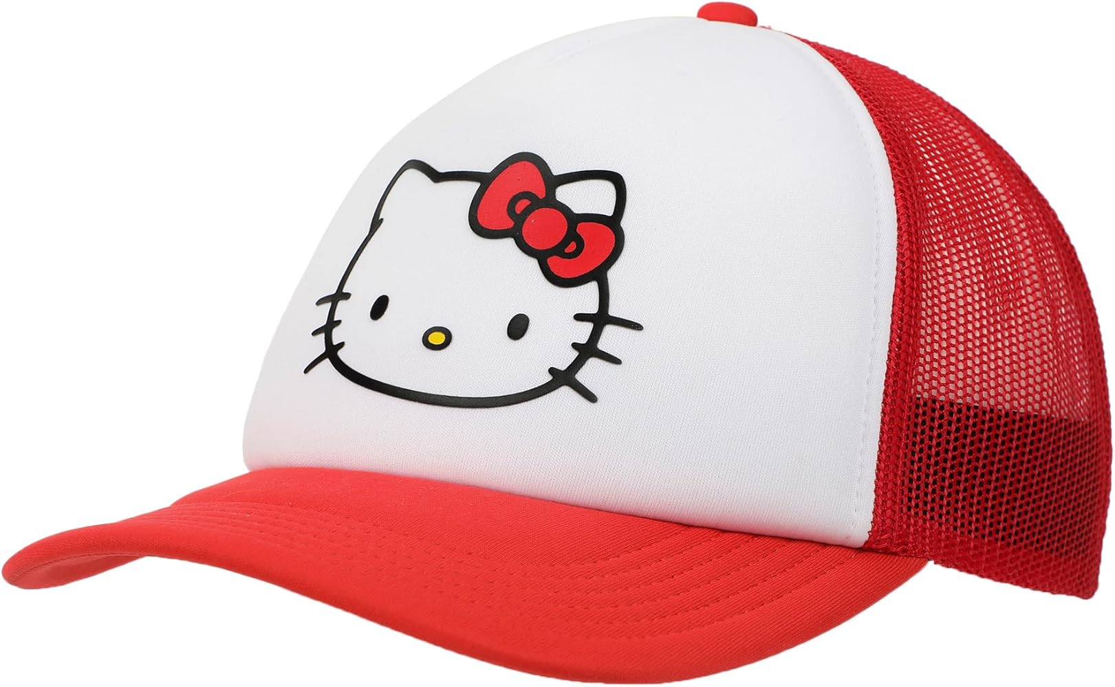 Amazon.com: Hello Kitty Character Face Red & White Trucker Hat