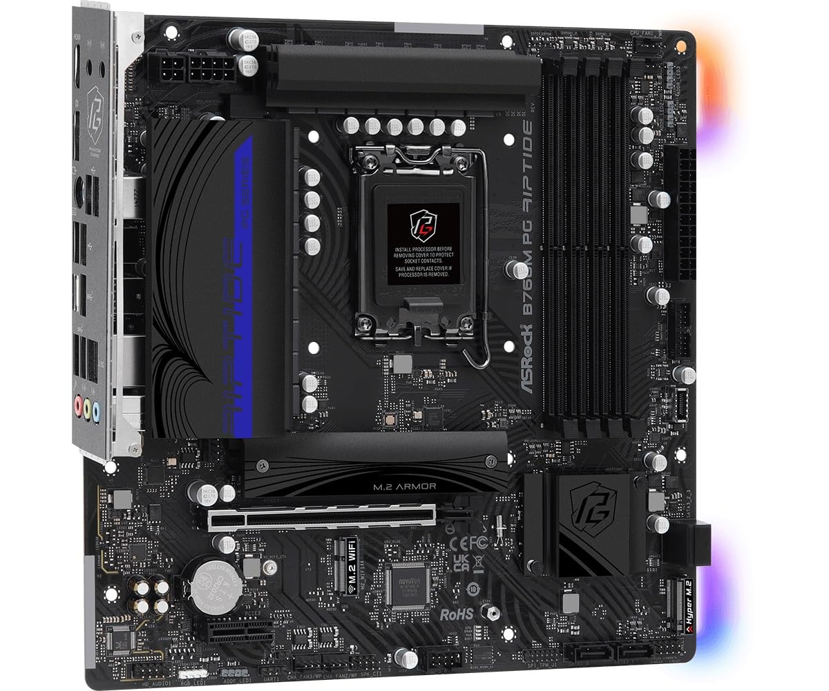 Amazon | ASRock マザーボード B760M PG Riptide Intel 第12世代 ・ 13