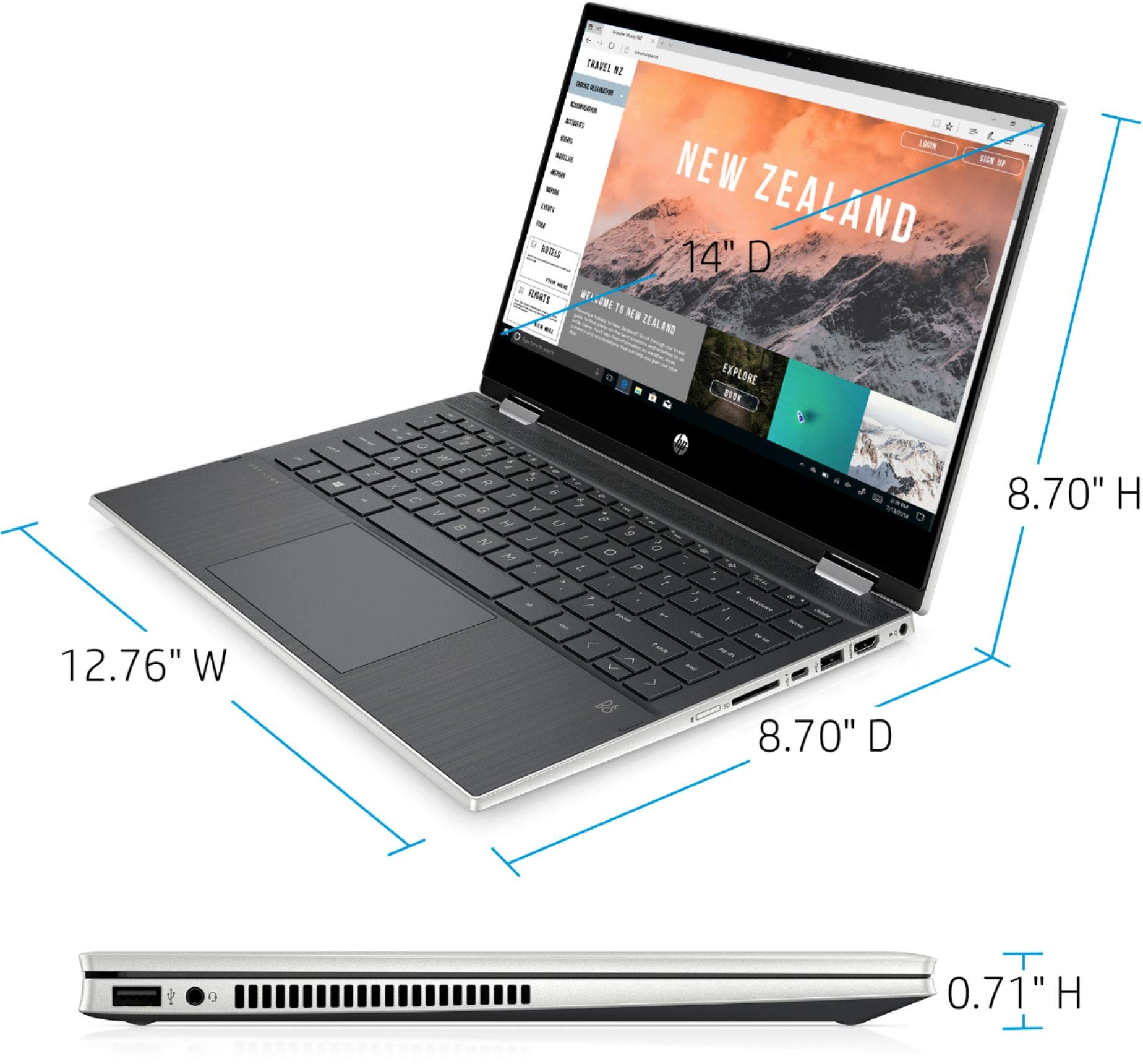 Amazon.co.jp: HP 2020 Pavilion X360 2-in-1 コンバーチブル 14インチ