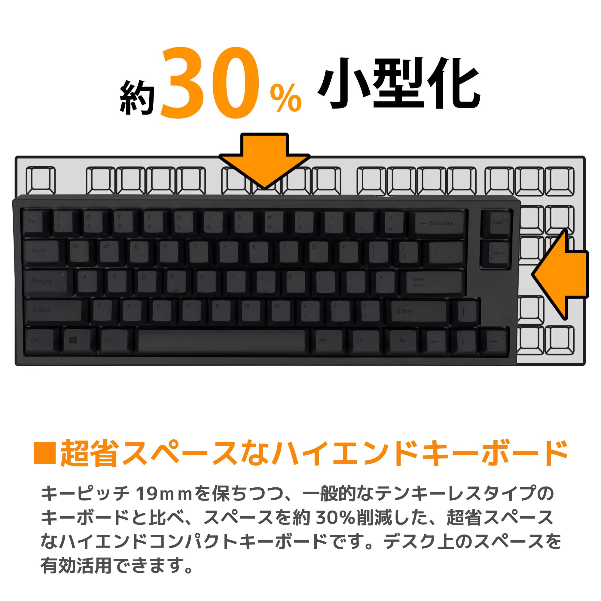 Amazon | LEOPOLD FC660C ミニキーボード 66キー 静電容量無接点方式