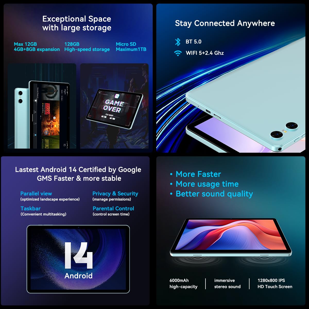 Amazon.co.jp: SVITOO Android 14 タブレット 10インチタブレット P10