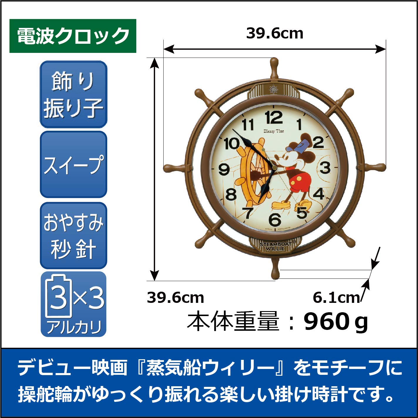 Amazon.co.jp: セイコークロック(Seiko Clock) 掛け時計 キャラクター