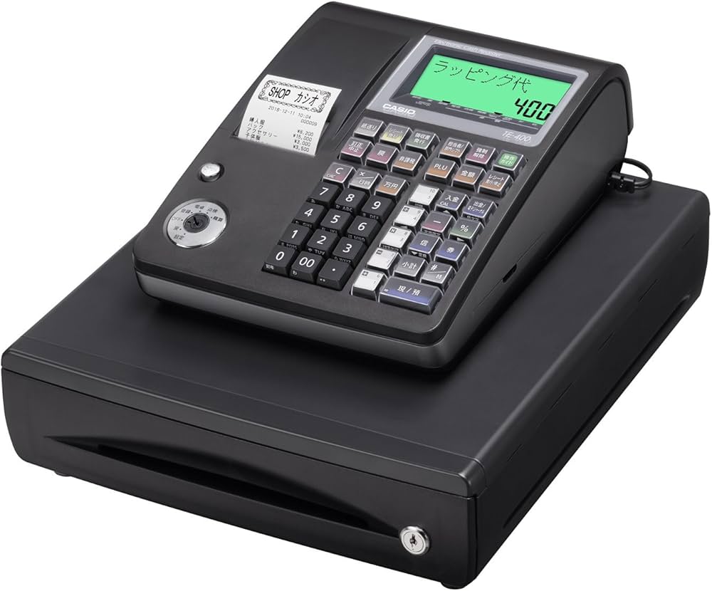 Amazon | カシオ レジスター 10部門 ドロア分離型 TE-400-BK ブラック
