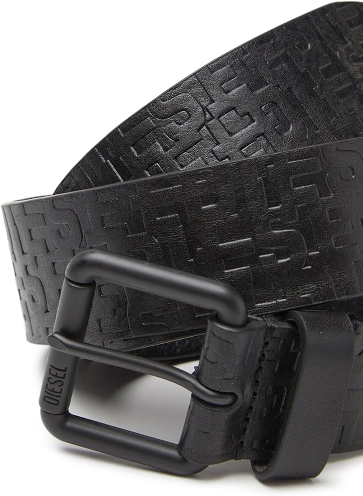 Amazon | [Diesel] [ディーゼル] メンズ カウレザー モノグラム ベルト