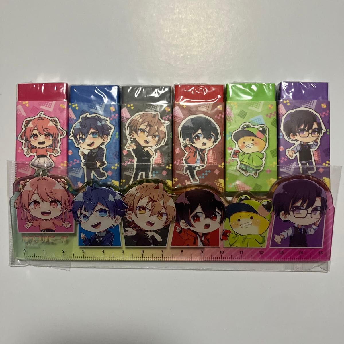 Amazon | カラフルピーチ からぴち 定規 消しゴム のあ なおきり うり