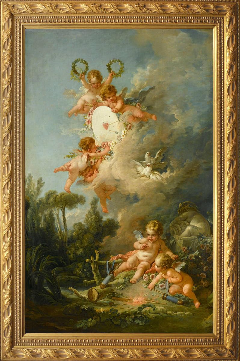 Amazon.co.jp: ルーブル美術館展フランソワ・ブーシェ『アモルの標的