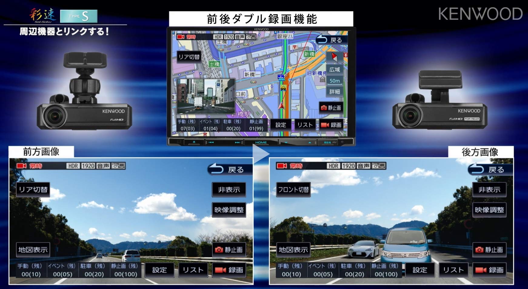 Amazon | KENWOOD ケンウッド カーナビ 7インチ ワイド MDV-S706W 彩速