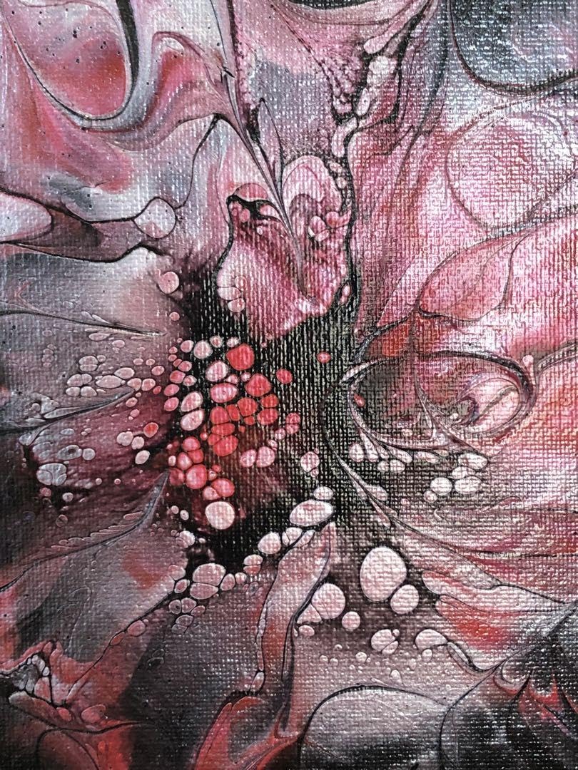 Amazon.co.jp: 千賀輝天?現代アート フルイドアート 抽象画 ポーリング