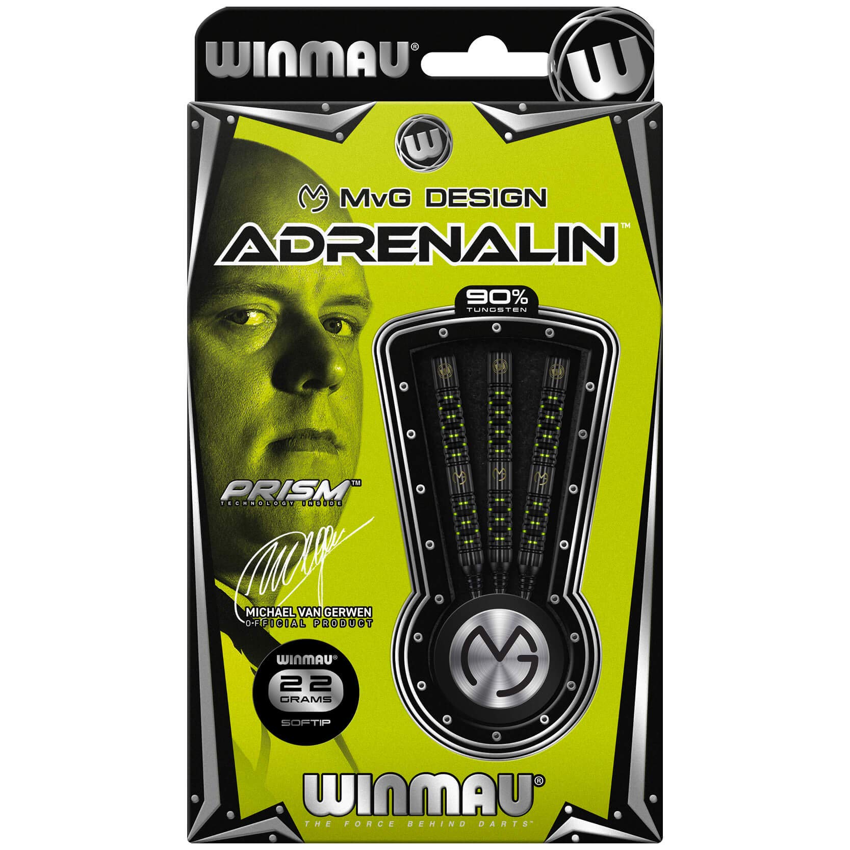 Amazon | WINMAU Michael van Gerwen MvG Adrenalin Tungsten Softip