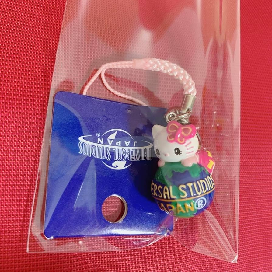 d*9様 激レア USJ限定 ハローキティ根付ストラップ ブルー d*9様 激