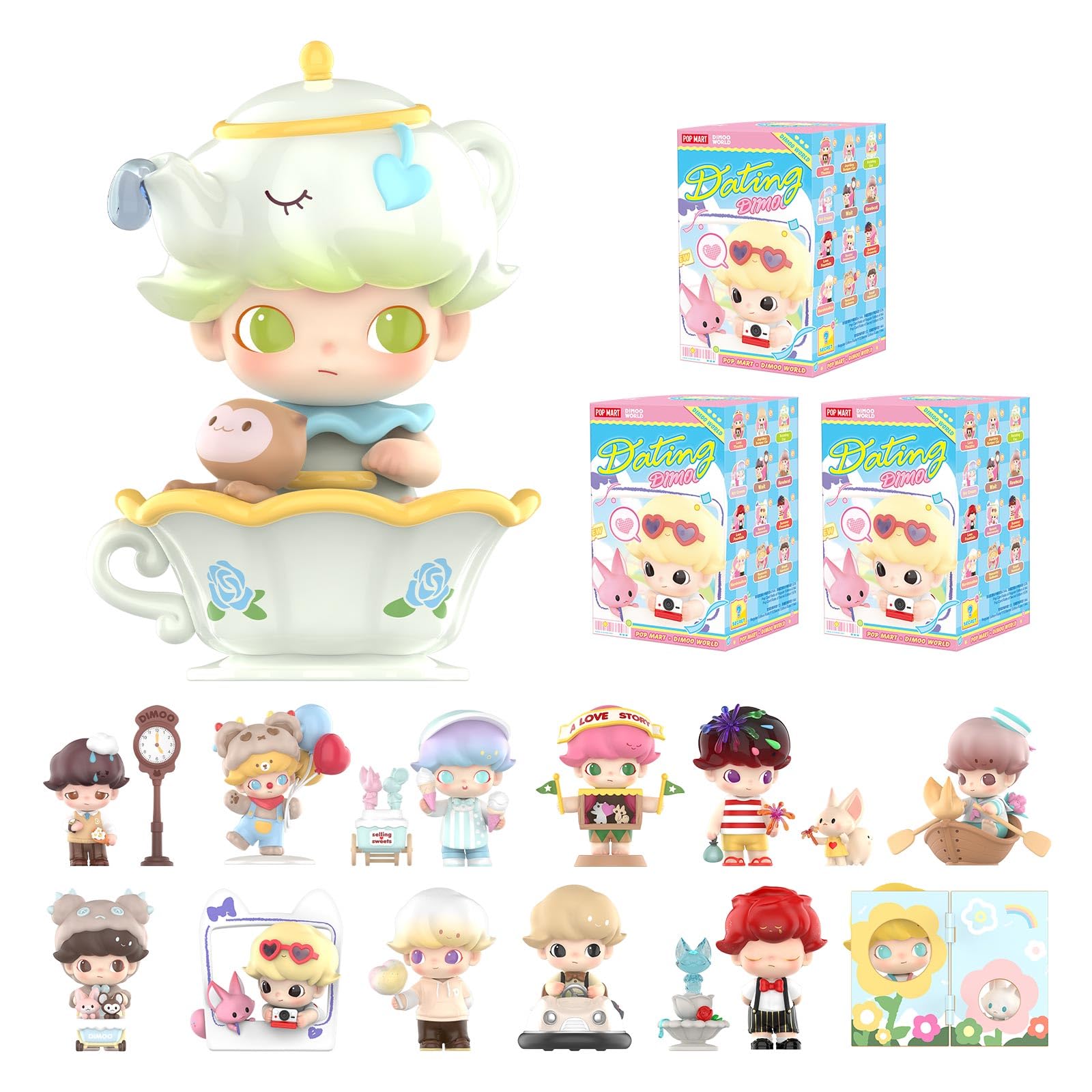 Amazon.co.jp: POP MART DIMOO デート ブラインドボックスフィギュア