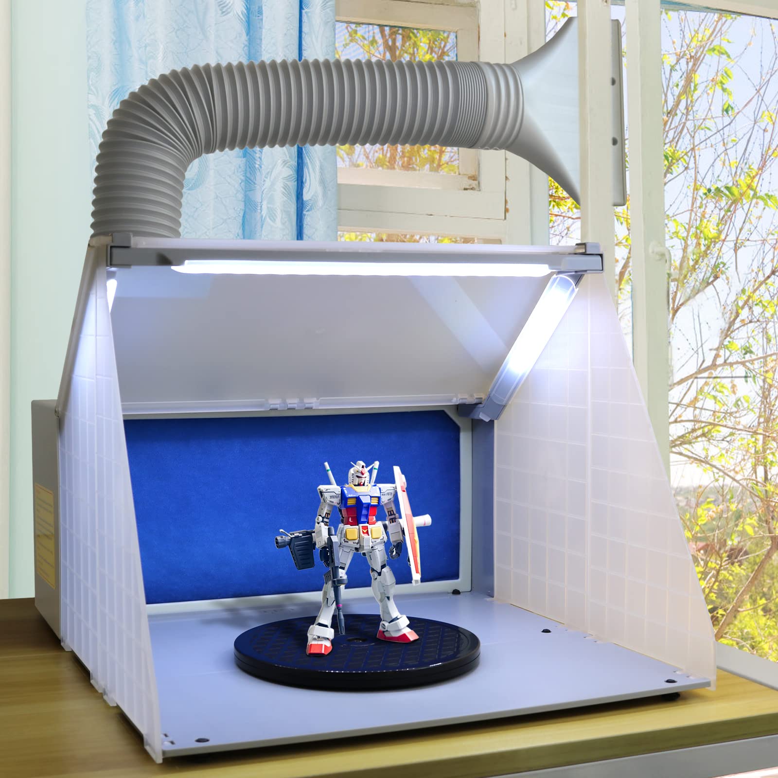 Amazon | Ausuc 塗装ブース スプレーブース LED 照明付き スプレー