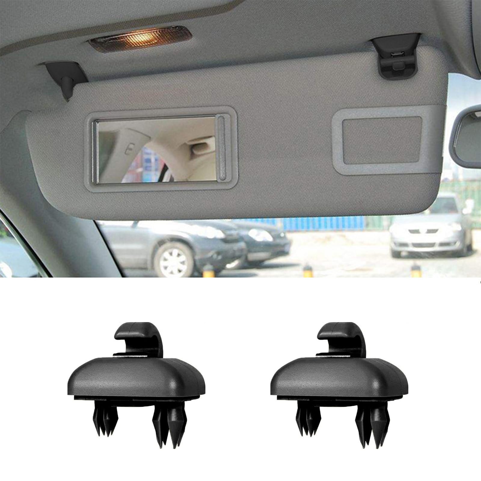 Amazon | vvag 自動車用サンバイザーブラケットフッククリップ