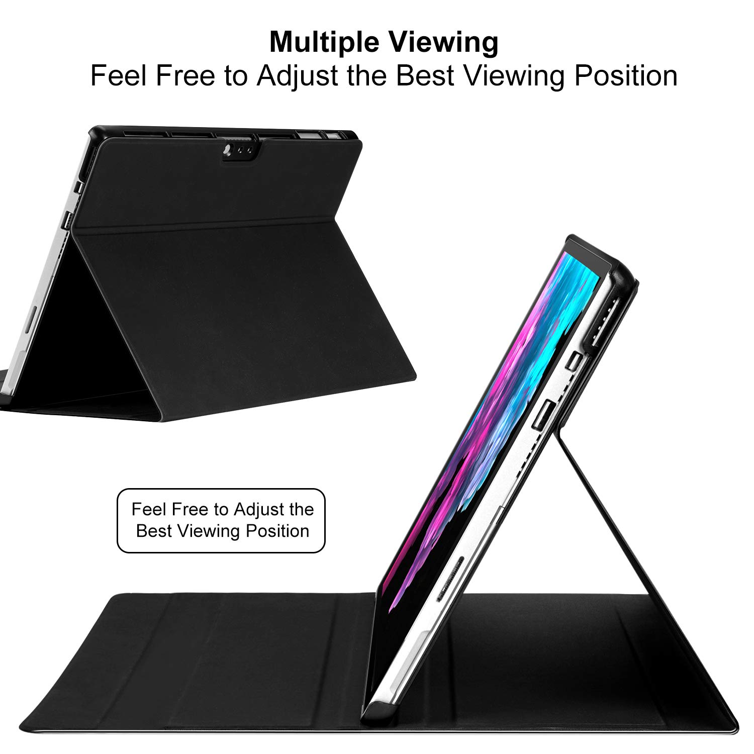 Amazon.co.jp: CHESONA Microsoft Surface Pro 7ケース キーボード付き