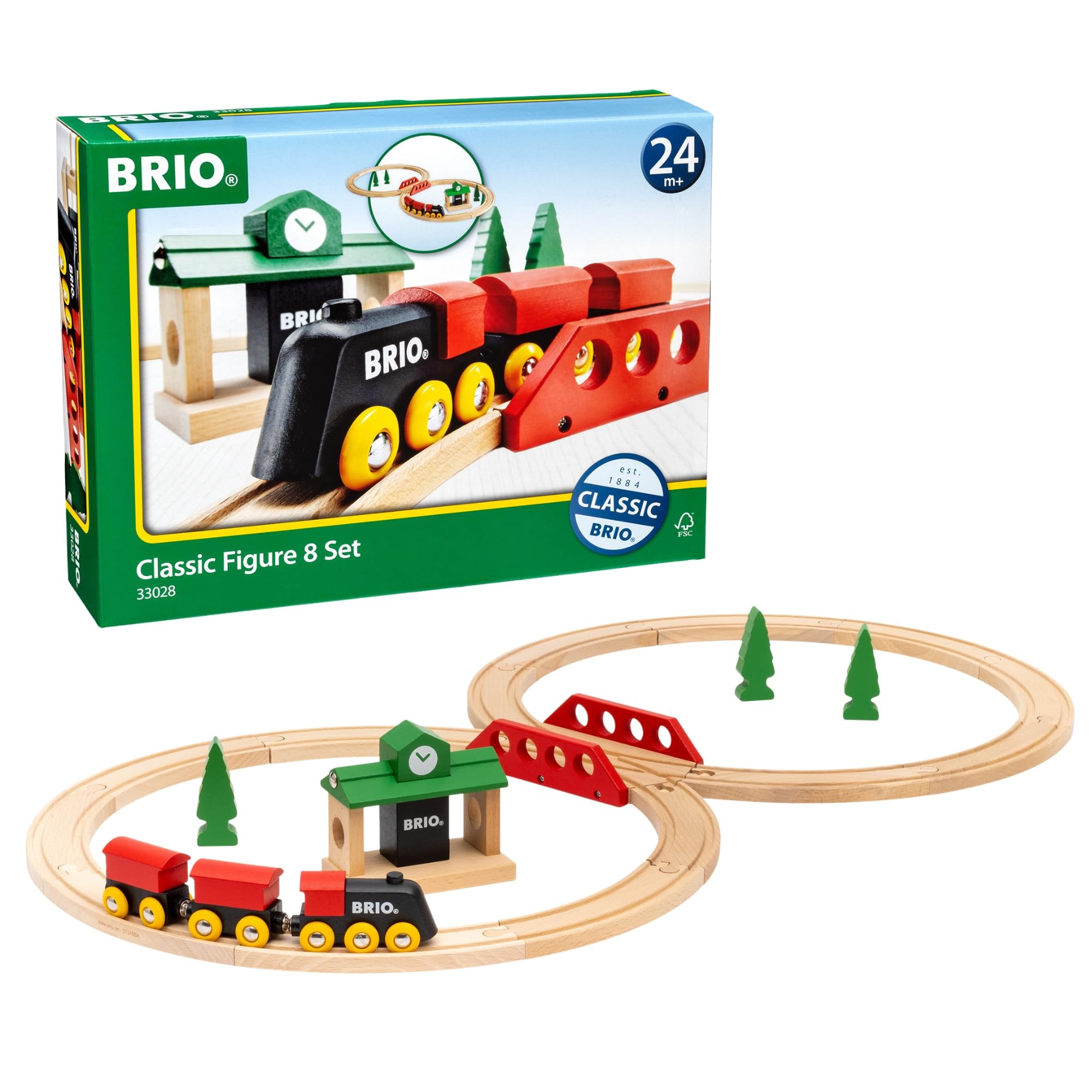 Amazon.co.jp: BRIO (ブリオ) クラシックレール 8の字セット [全22