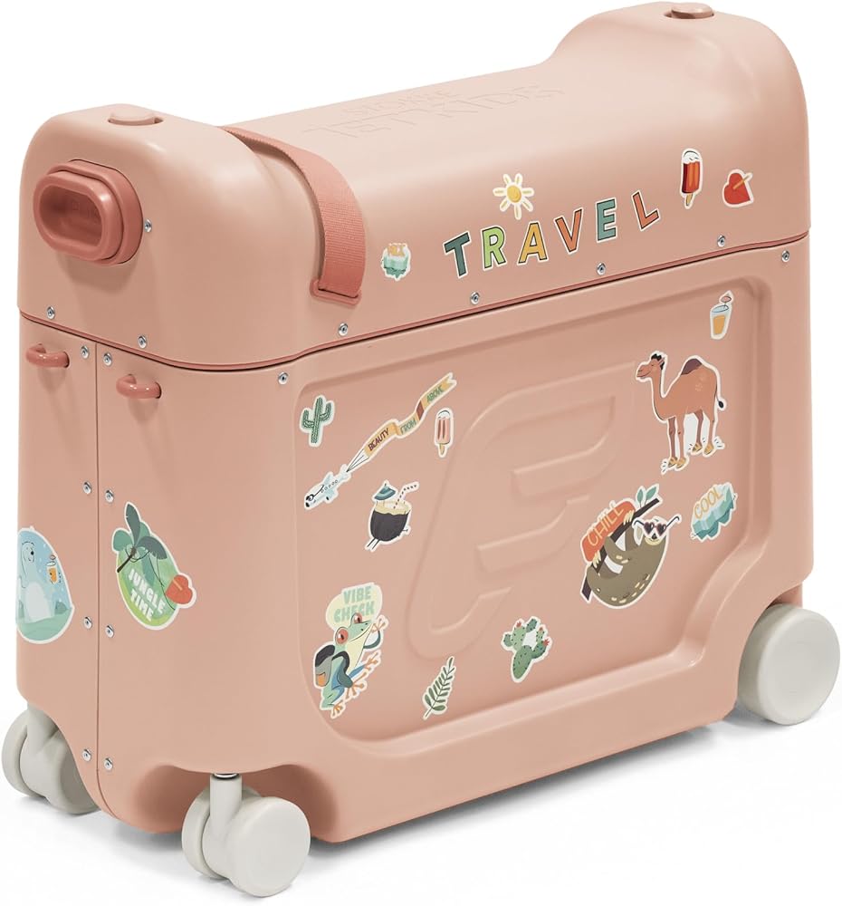 Amazon.com | Stokke JetKids BedBox, Coral Pink - Ride-On Suitcase
