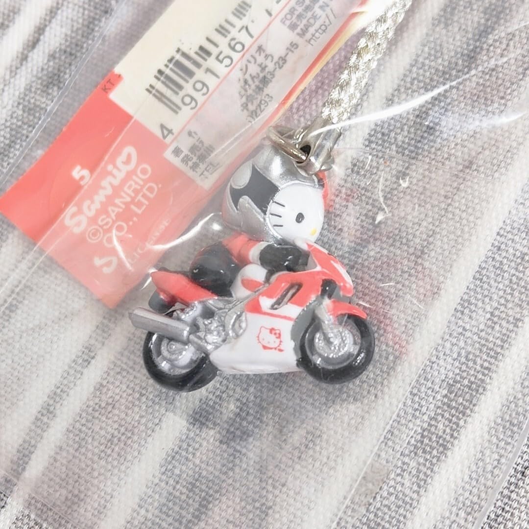 ハローキティ ハローキティ ストラップ サーキット限定 バイク レッド