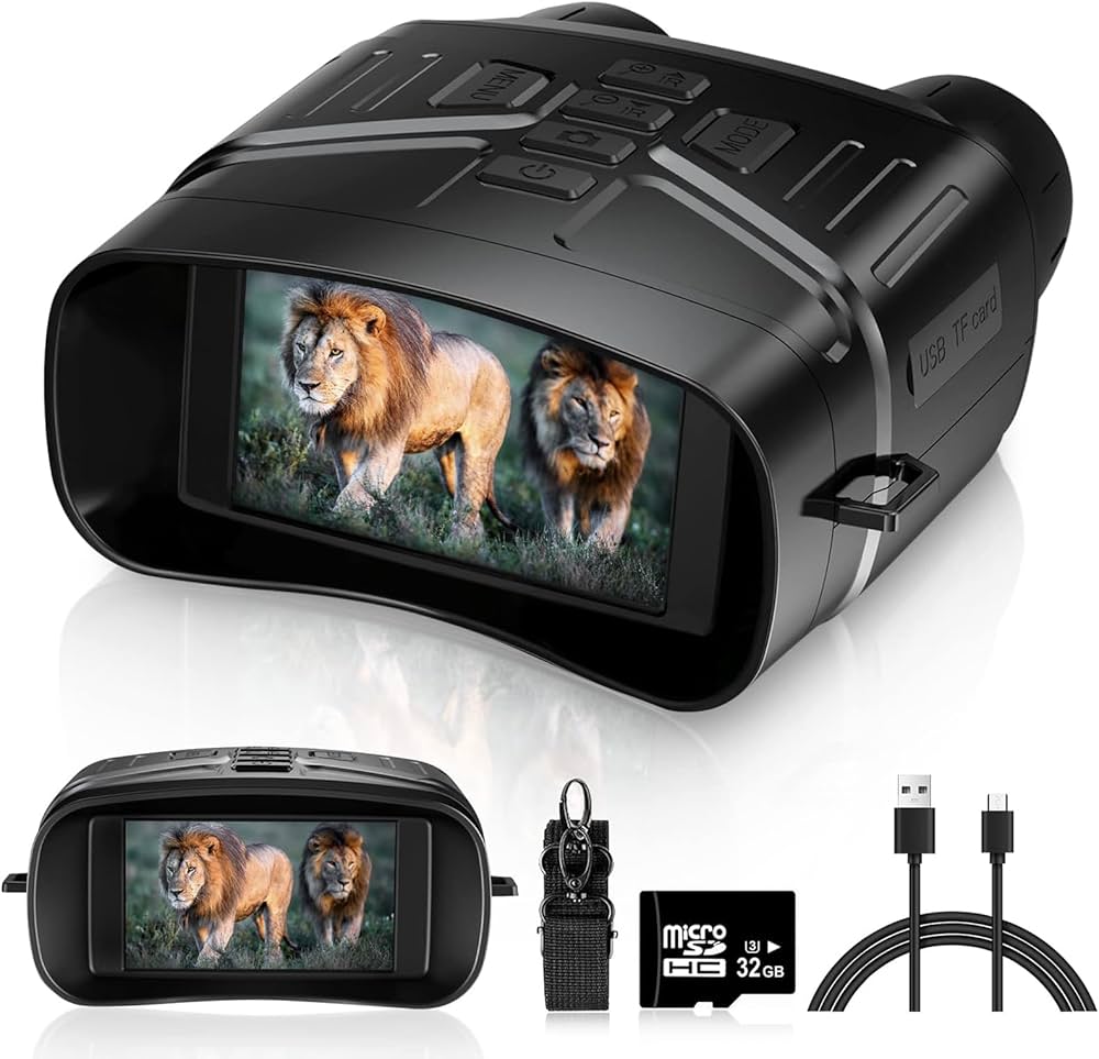 Amazon | aierbo デジタル赤外線ナイトビジョン双眼鏡 350m 暗視