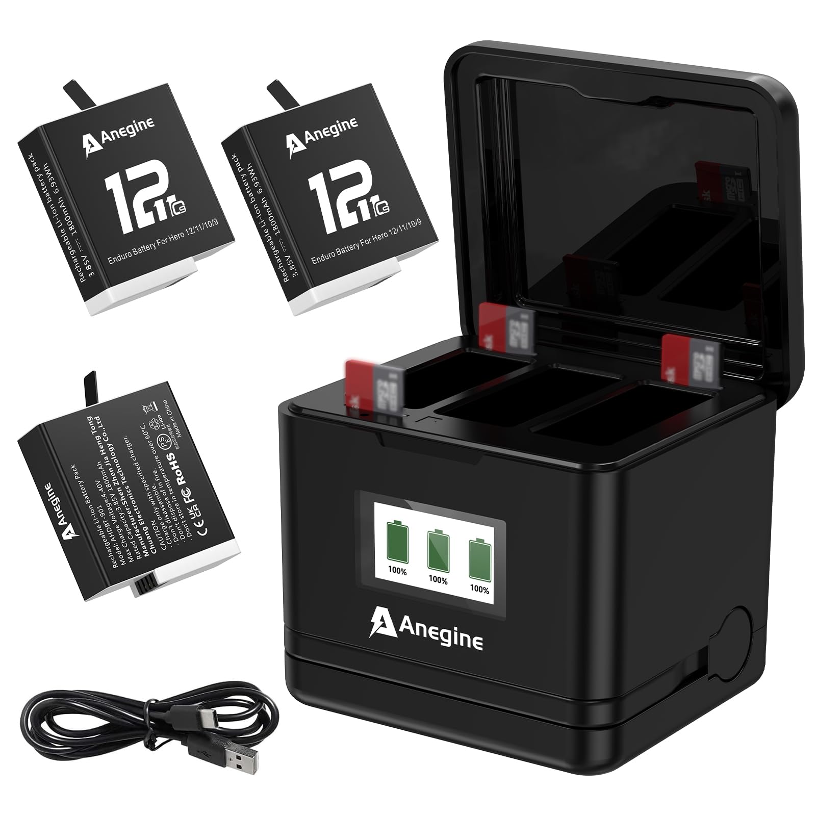 go pro 9 別売りの換えバッテリー、別売りのマイクもセット go pro 9