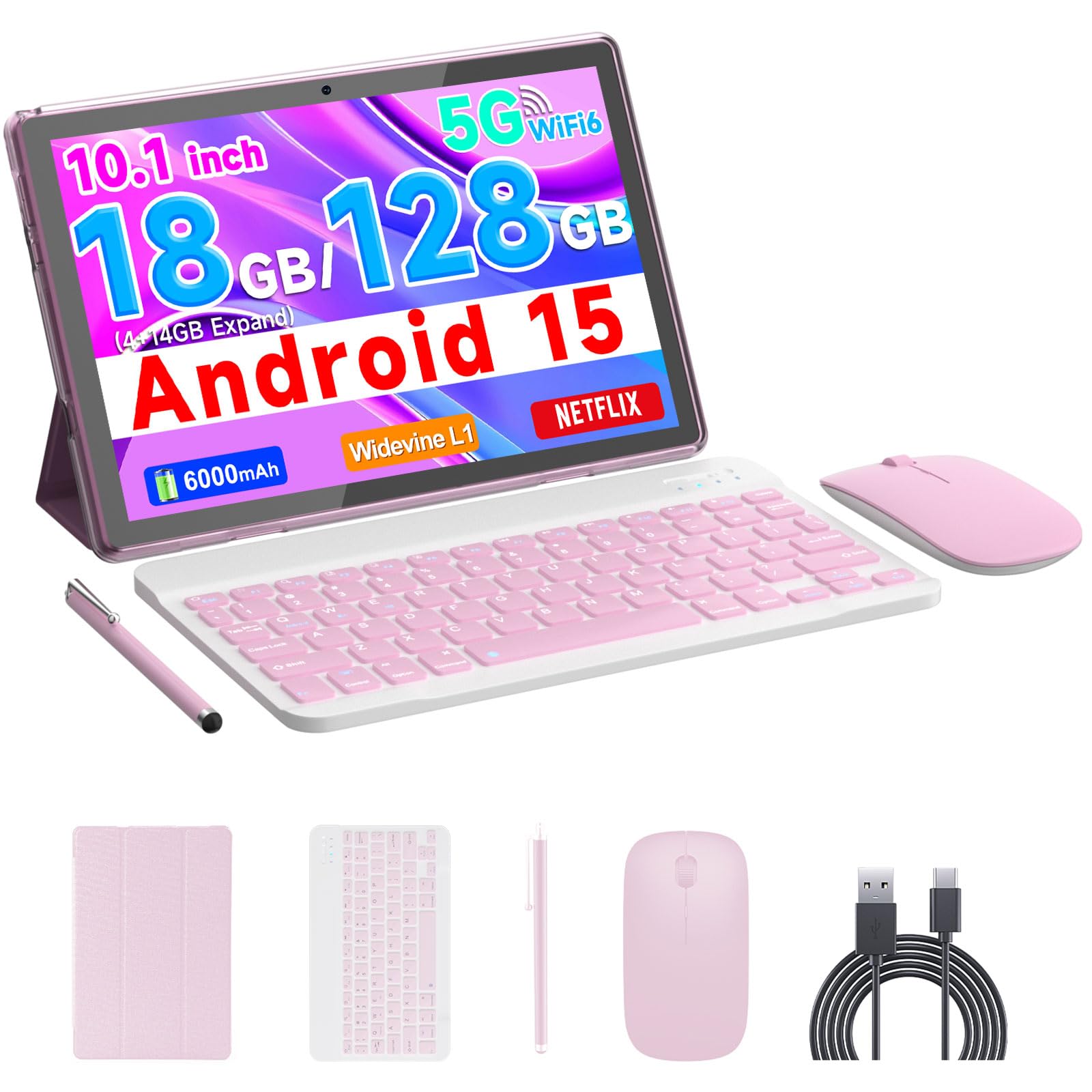 Amazon.com : COOPERS Tablet Android 15, 10 inch Tablet 18GB RAM+