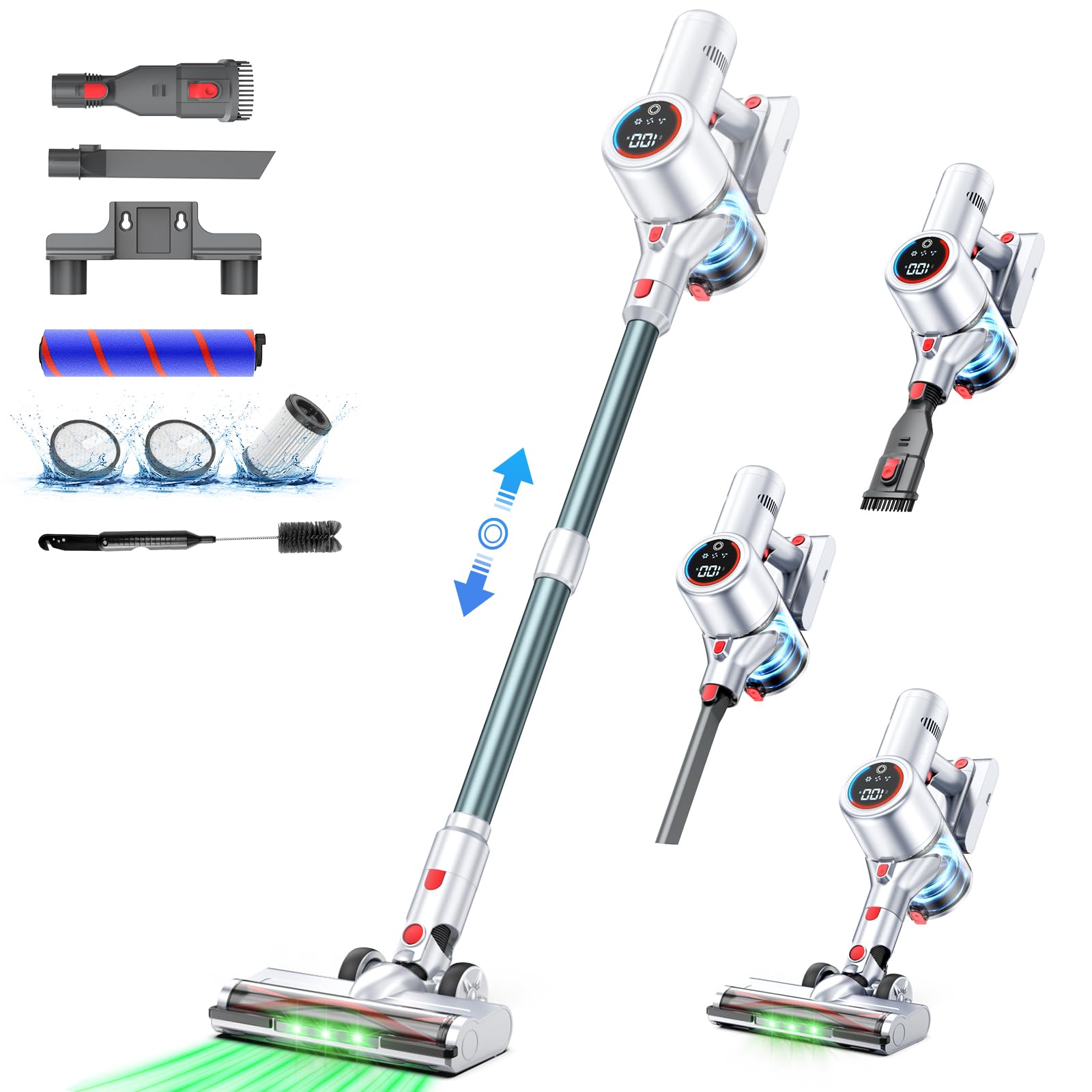 Amazon | 掃除機 コードレス【2025最新型!50Kpa強力吸引＆65分連続稼働