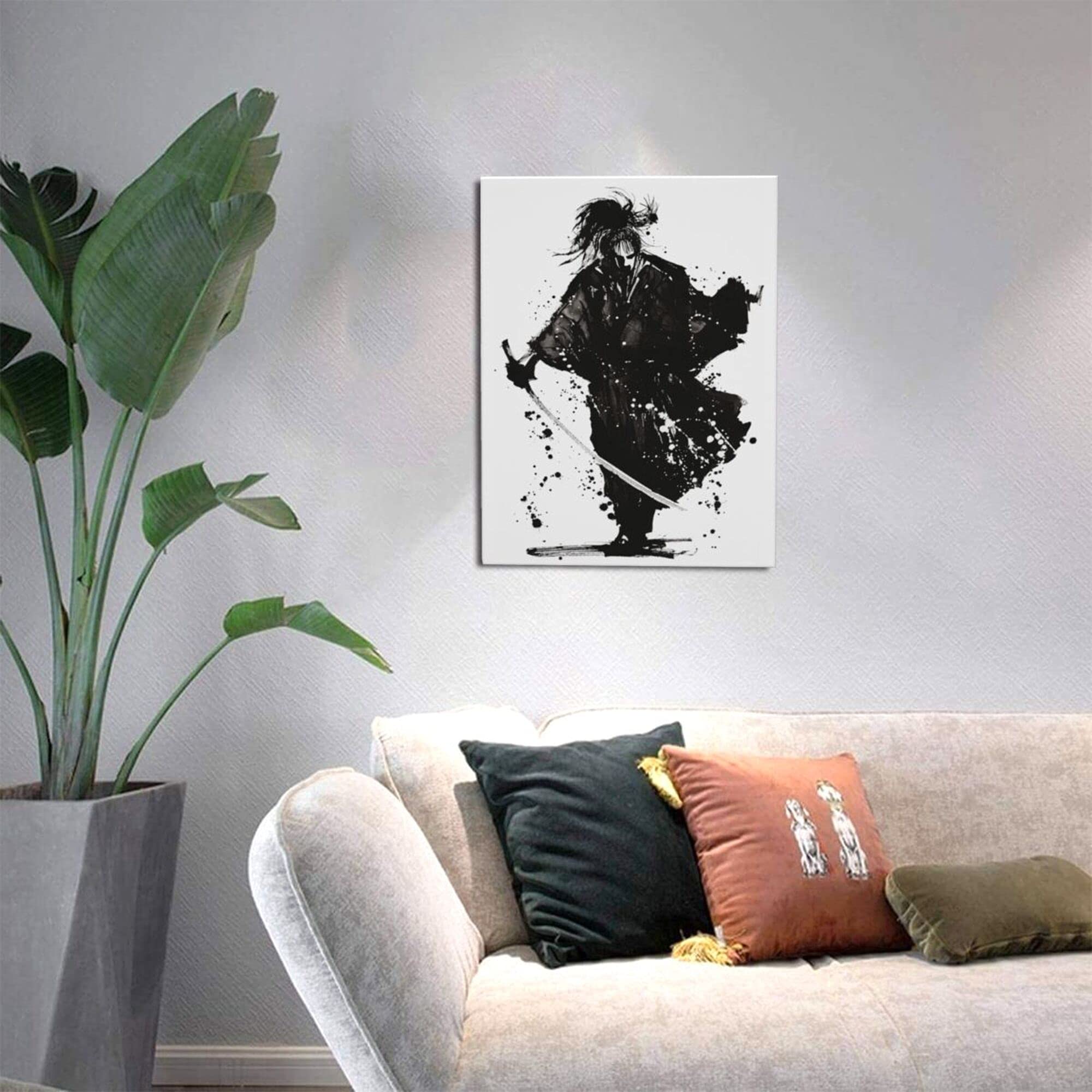 Amazon.co.jp: アートパネル 和風 武士 超カッコいい 最強 侍 剣道