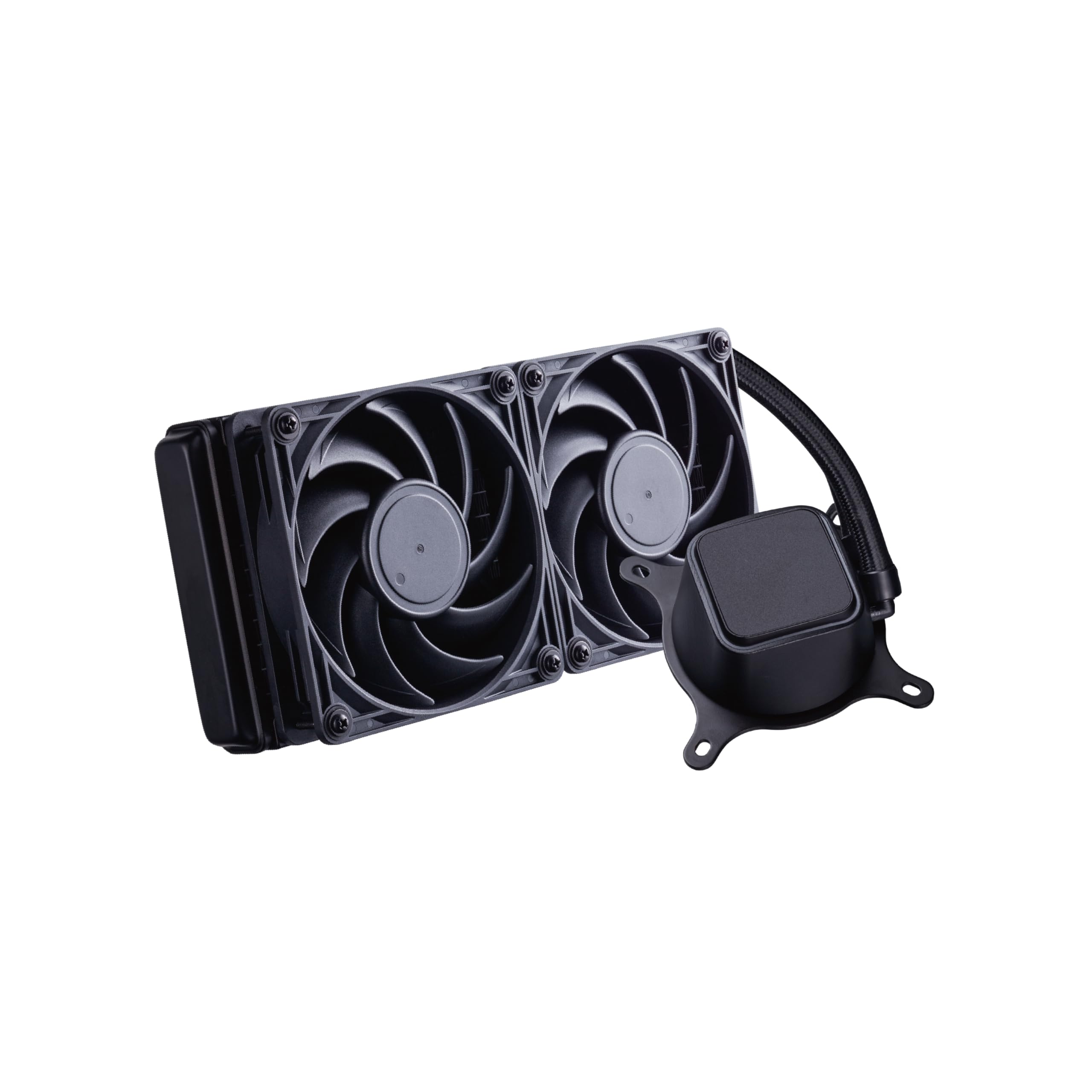 Amazon | 玄人志向 水冷 CPUクーラー 無発光 ブラック モデル 240mm